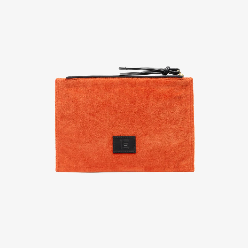 Inoui Editions Embroidered Pouch Le Peintre in Orange