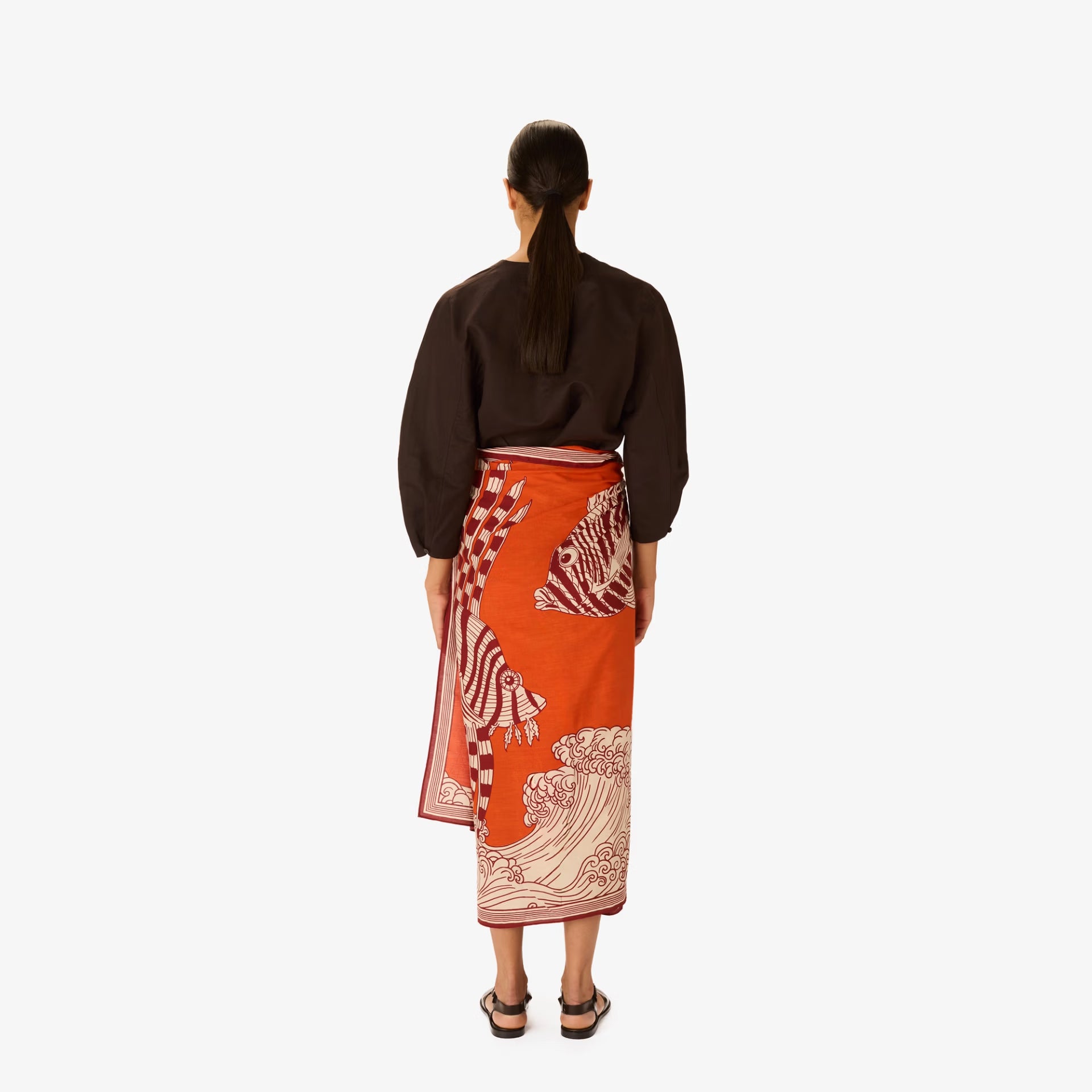 Inoui Editions Scarf Vague in Orange