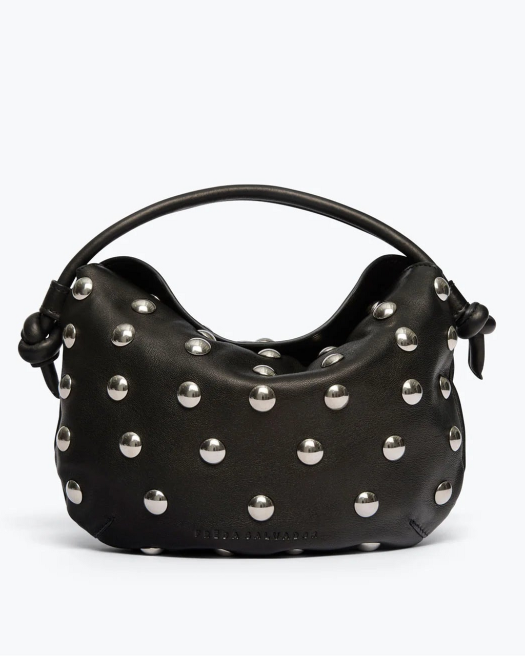 Freda Salvador Elis Mini Crescent Bag With Silver Studs