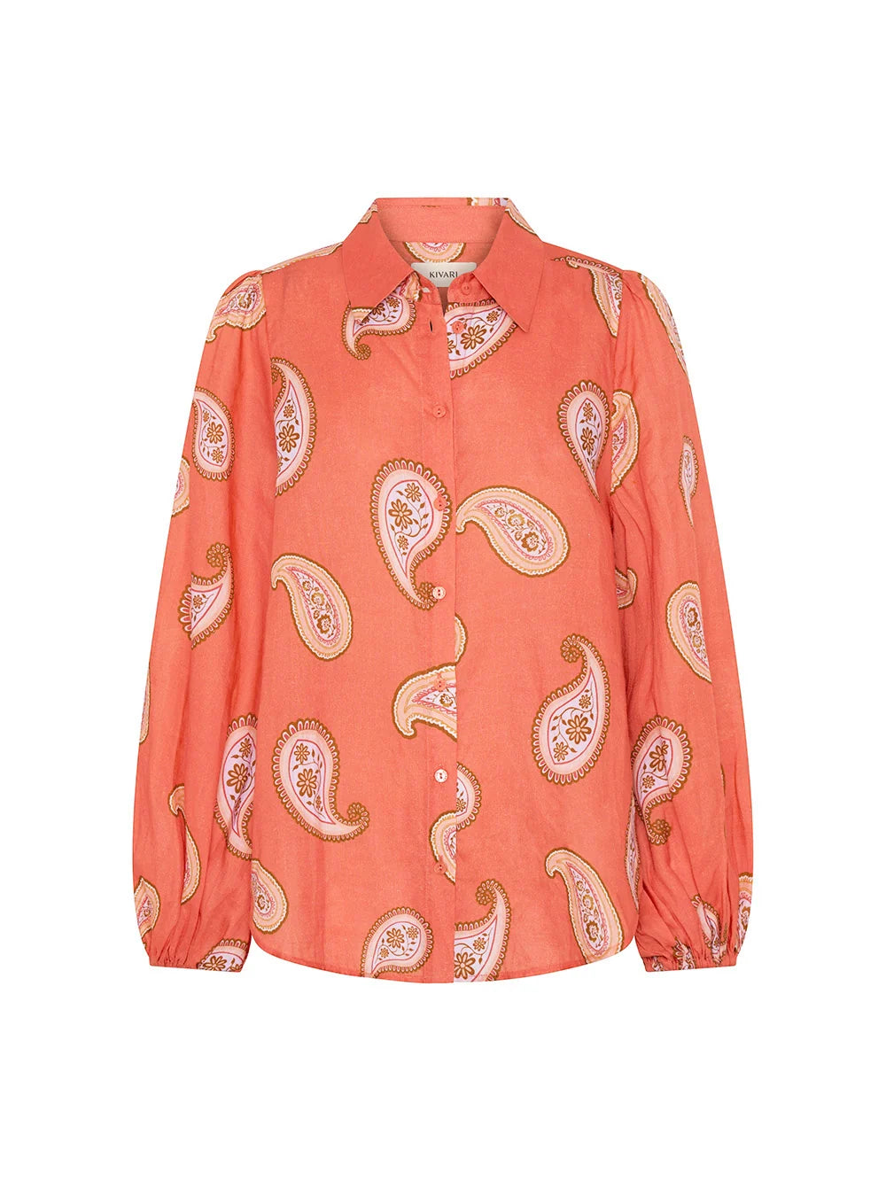 Kivari Ezra Blouse in Coral