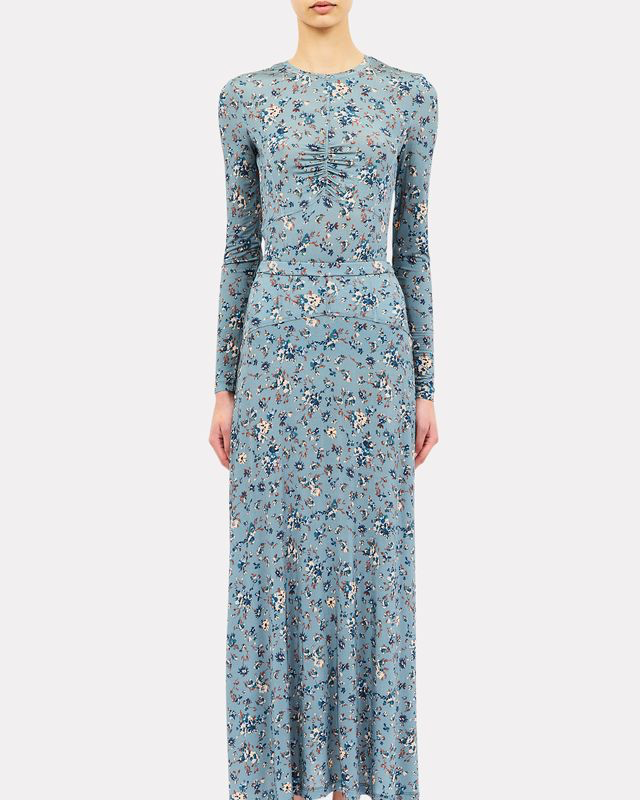 Ulla Johnson Neri Jersey Top in Celeste Floral