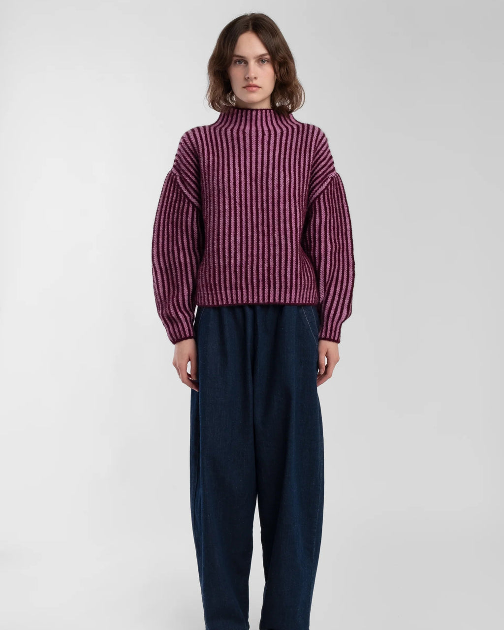 Micaela Greg Ines Sweater in Berry