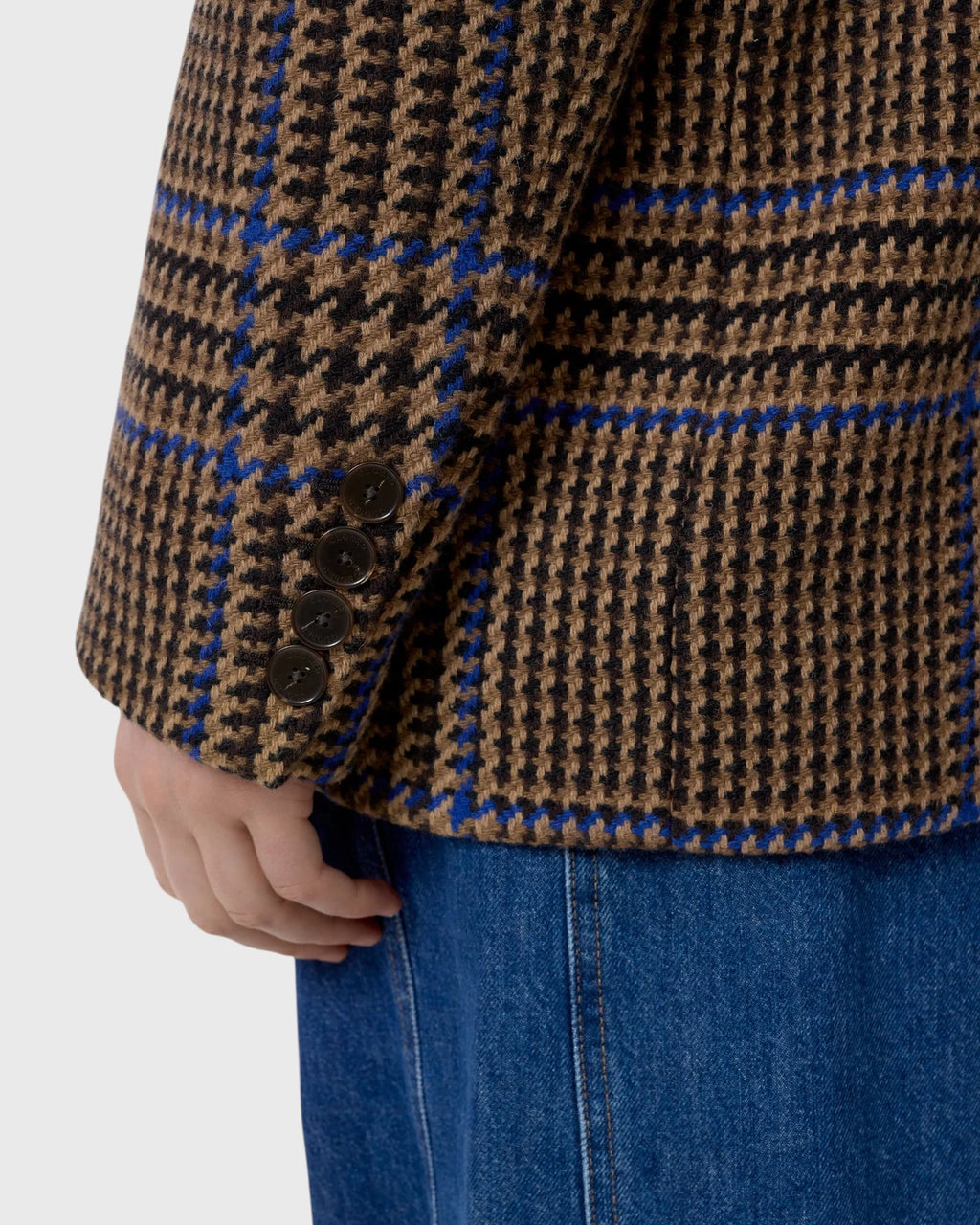 Closed Fitted Double-Breasted Blazer in Sand Beige