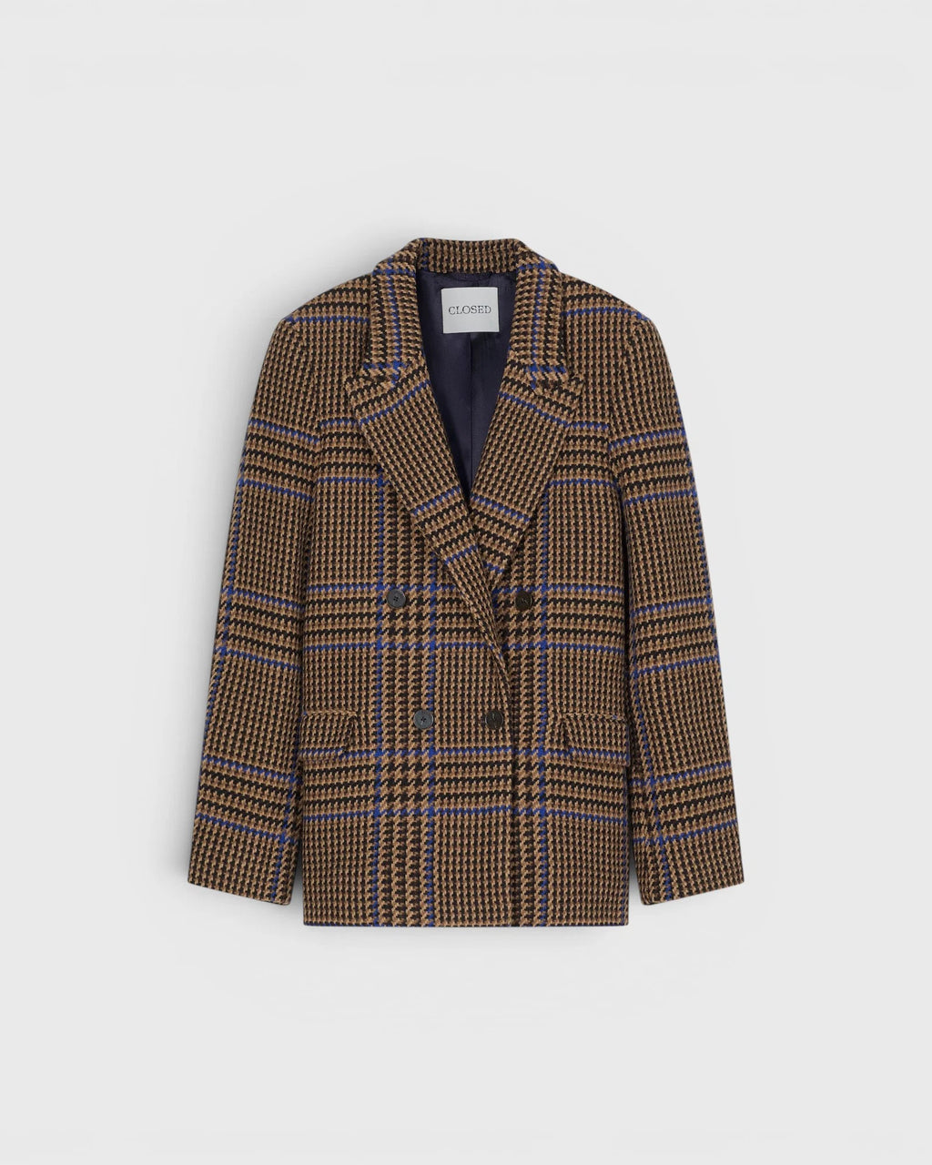 Closed Fitted Double-Breasted Blazer in Sand Beige