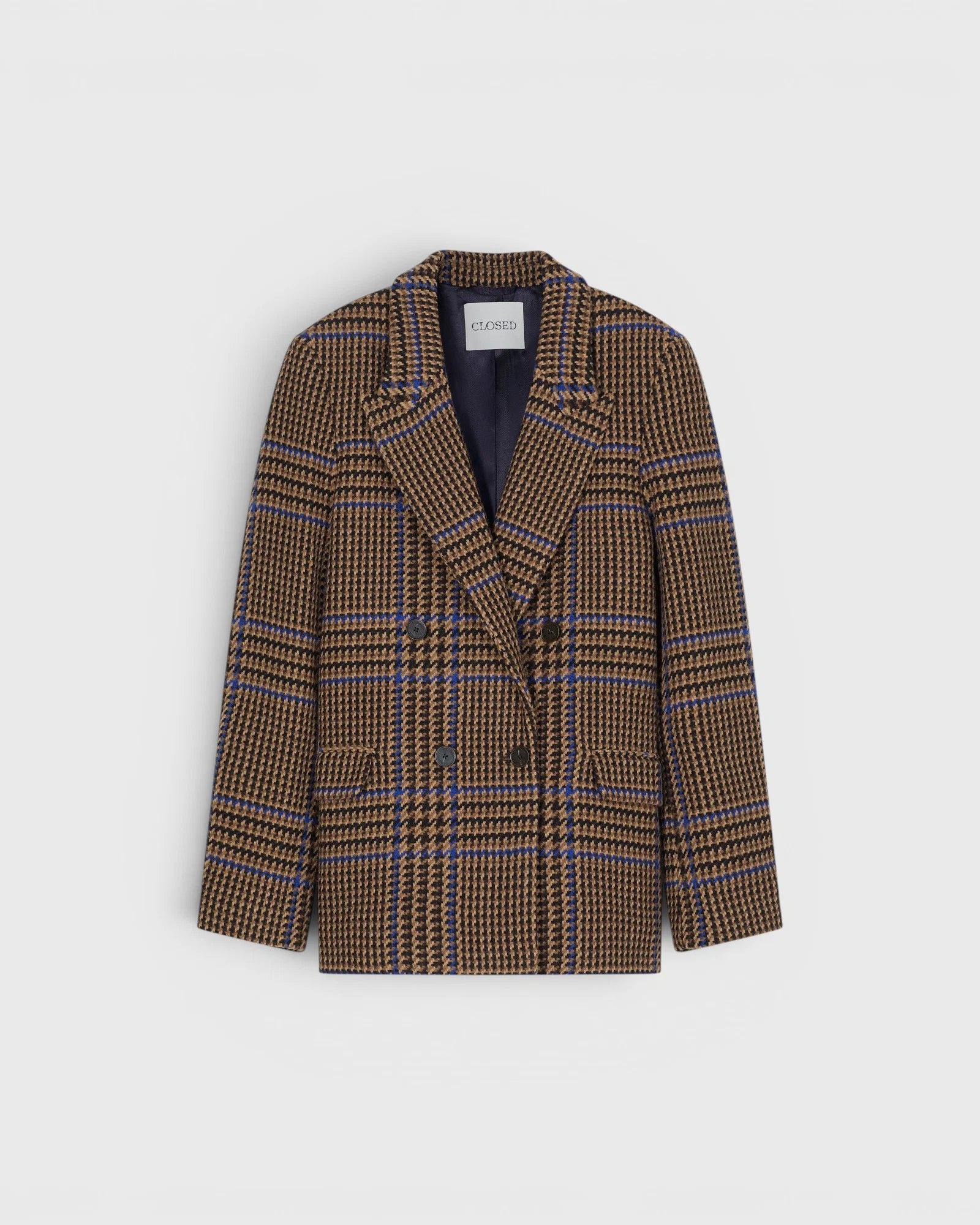 Closed Fitted Double-Breasted Blazer in Sand Beige