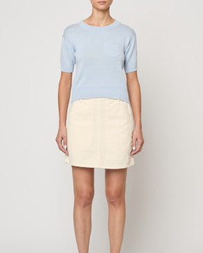 Atelier Delphine Mari Top in Pastel Blue