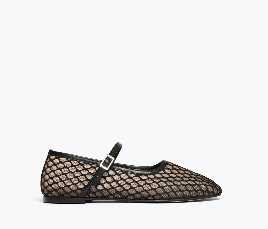 FRĒDA SALVADOR Laurel Mary Jane in Black Netting