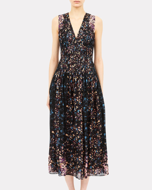 Ulla Johnson Sylvie Silk Dress in Eclipse