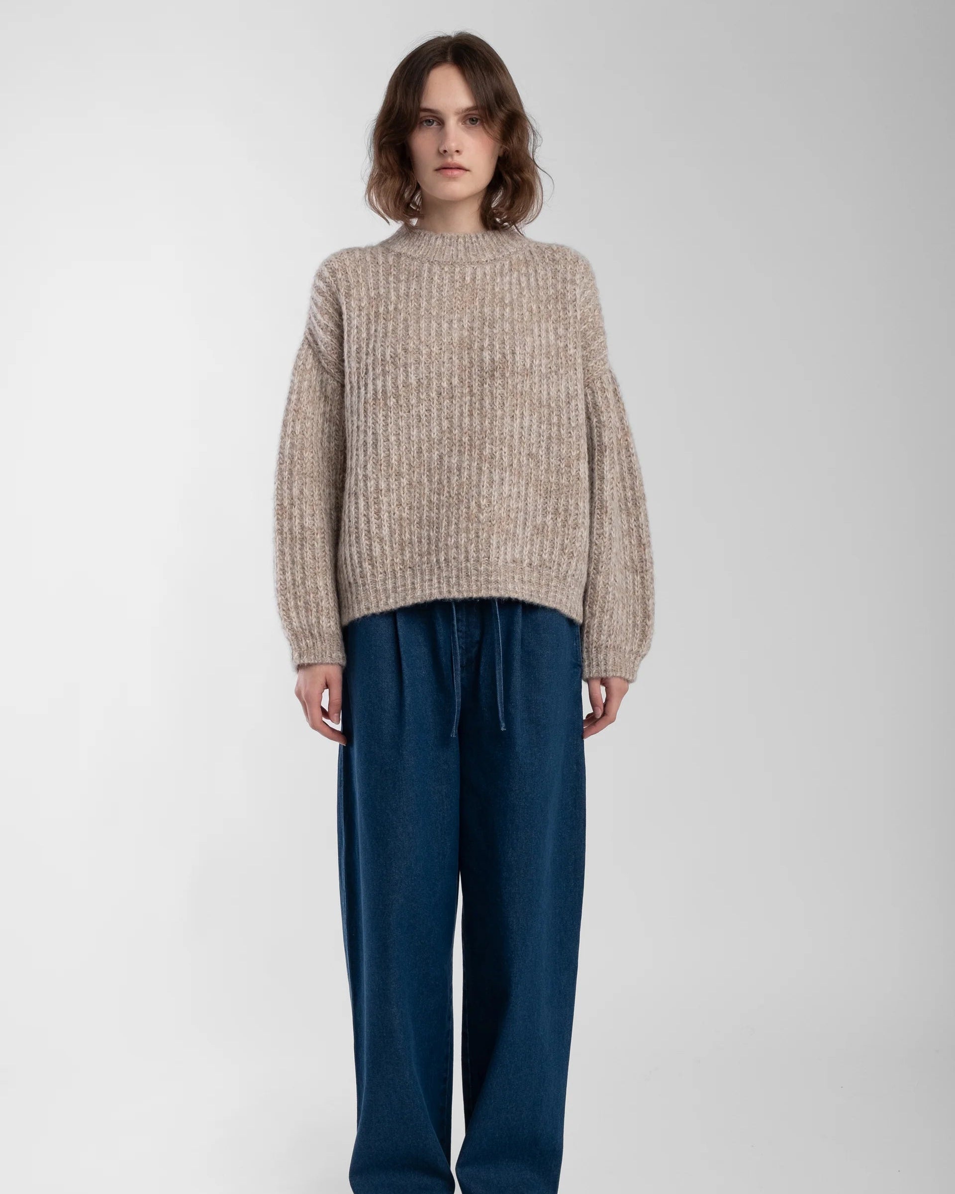 Micaela Greg Marcel Pullover in Mix Grey