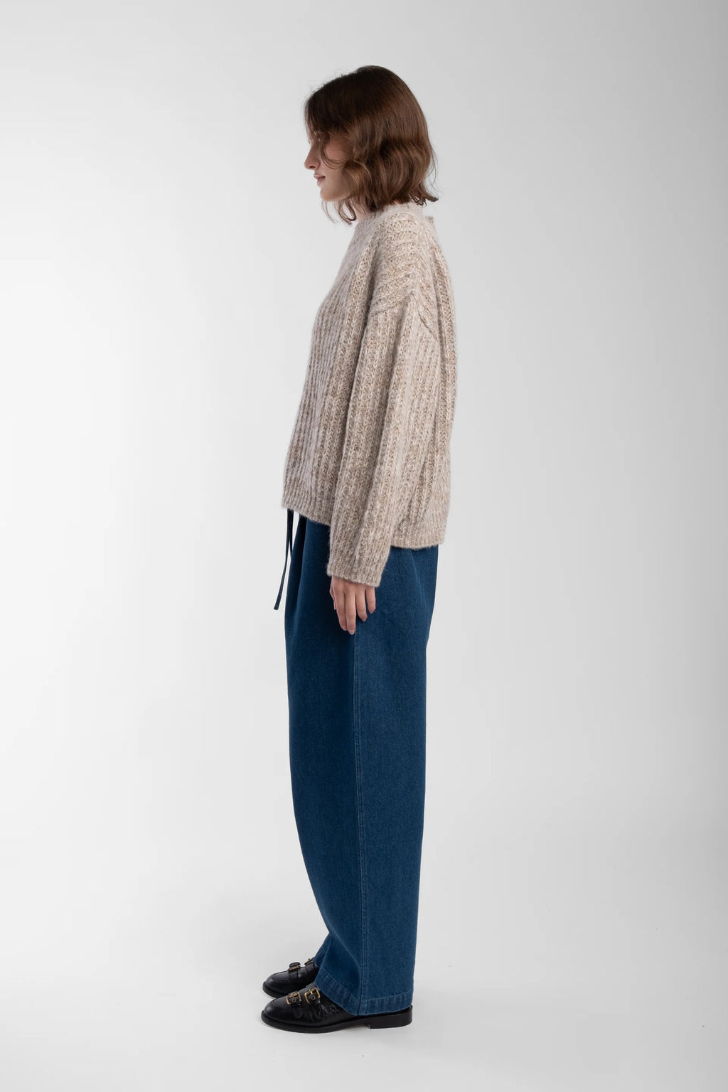 Micaela Greg Marcel Pullover in Mix Grey