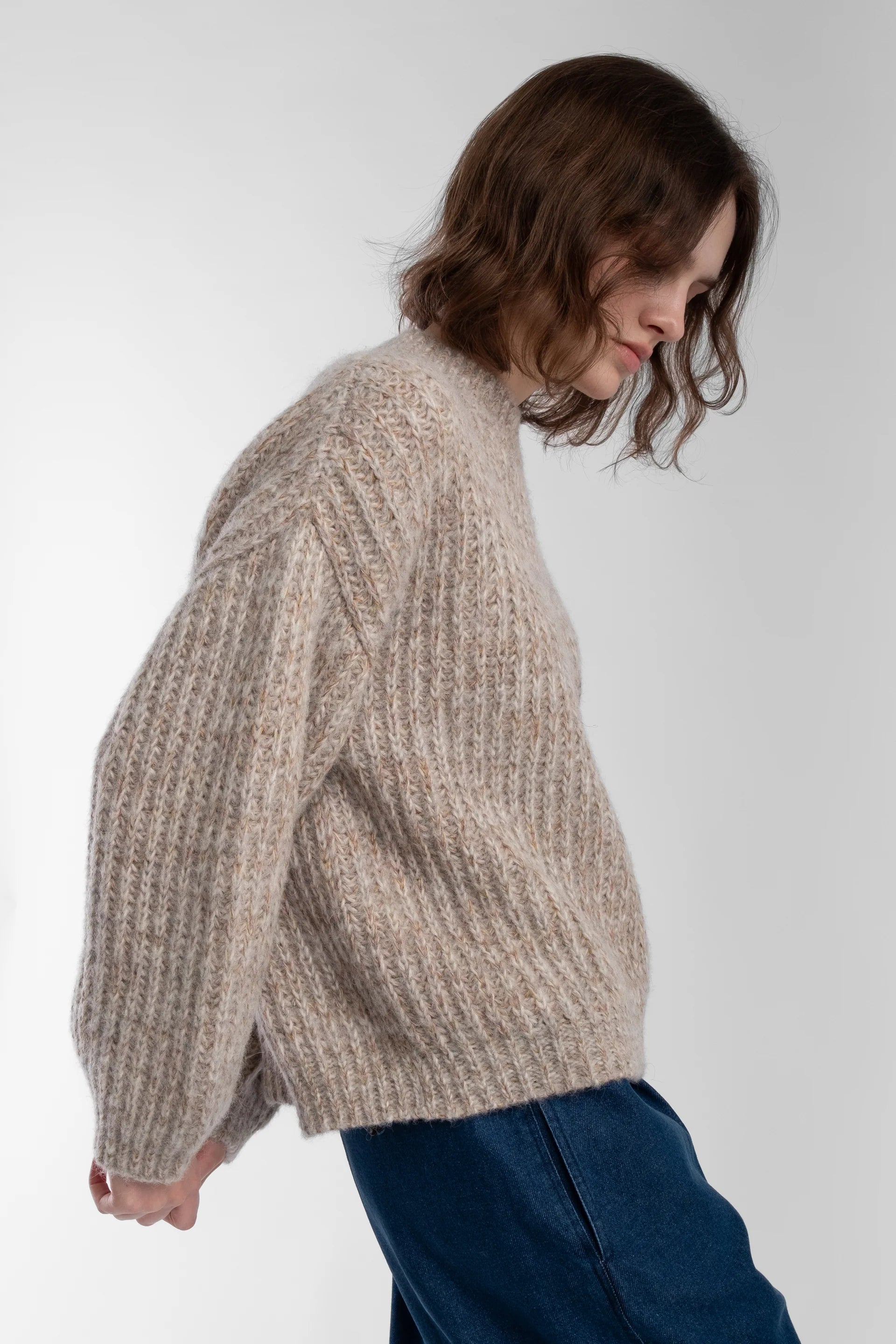 Micaela Greg Marcel Pullover in Mix Grey