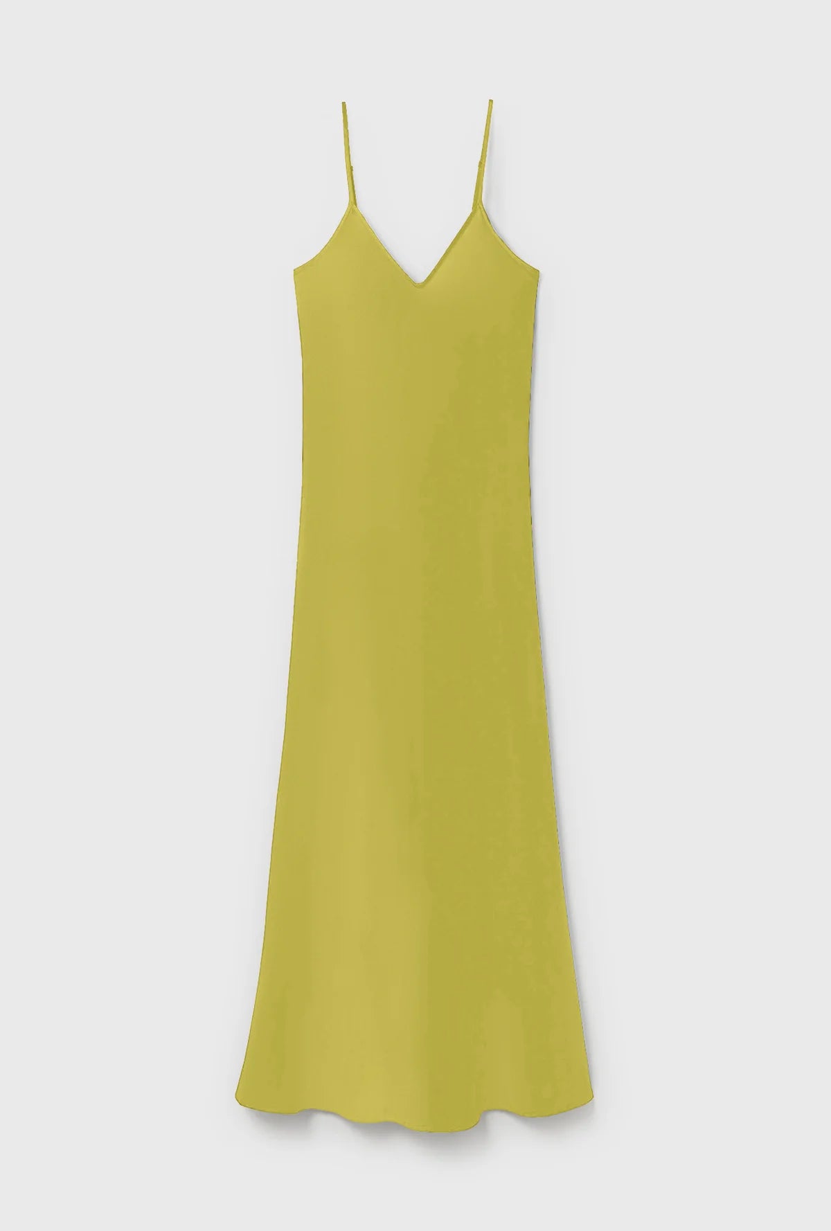 Silk Laundry 90s Slip Dress in Limelight