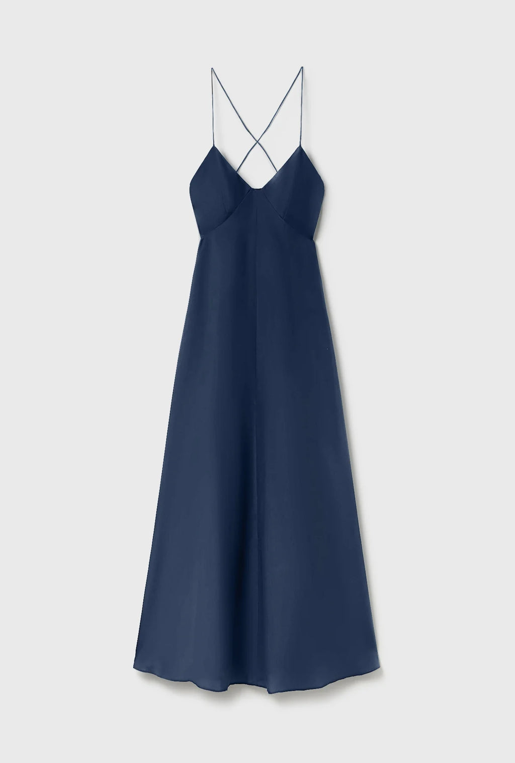Silk Laundry Habutai Debbie Dress in Midnight