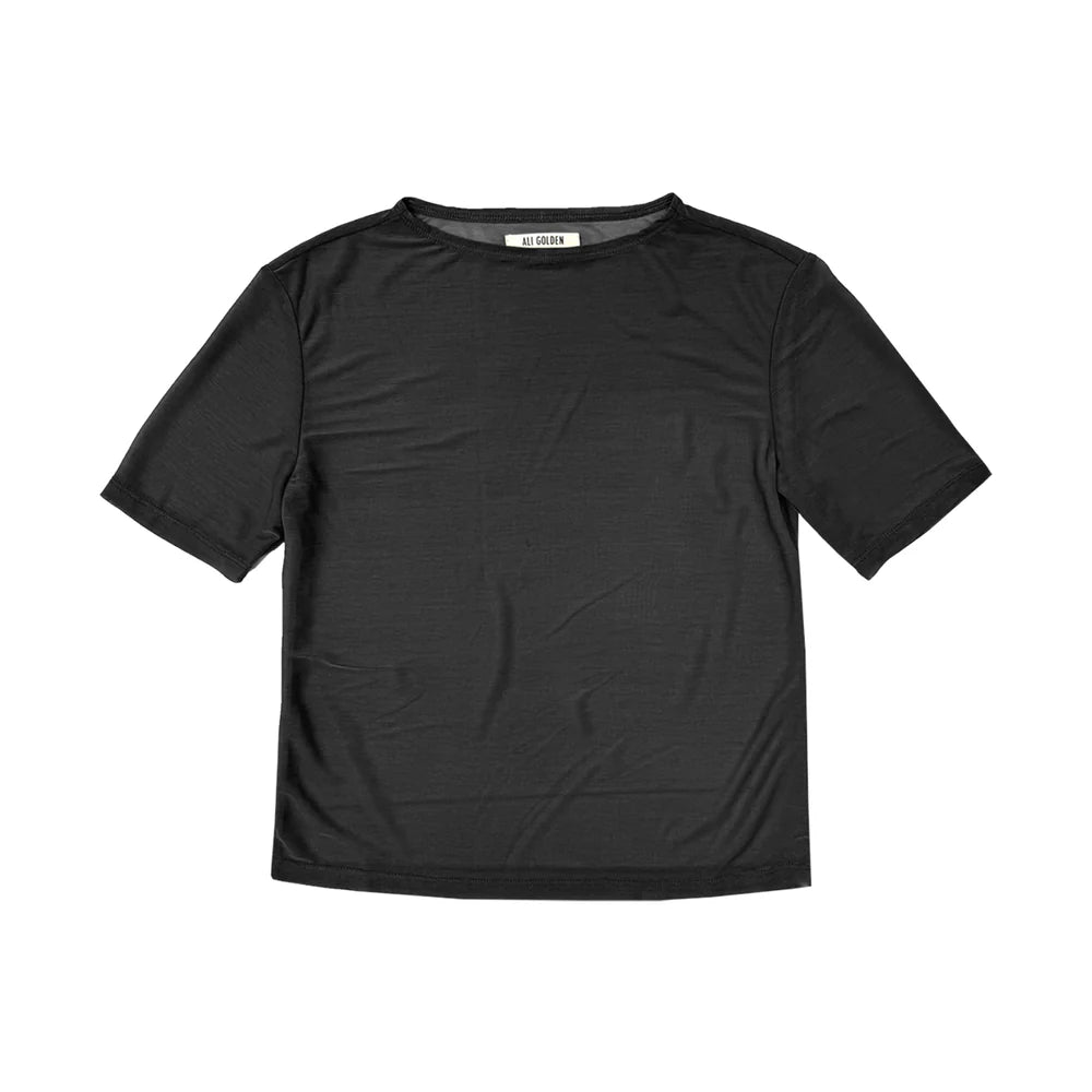 Ali Golden New Mesh T-Shirt in Black