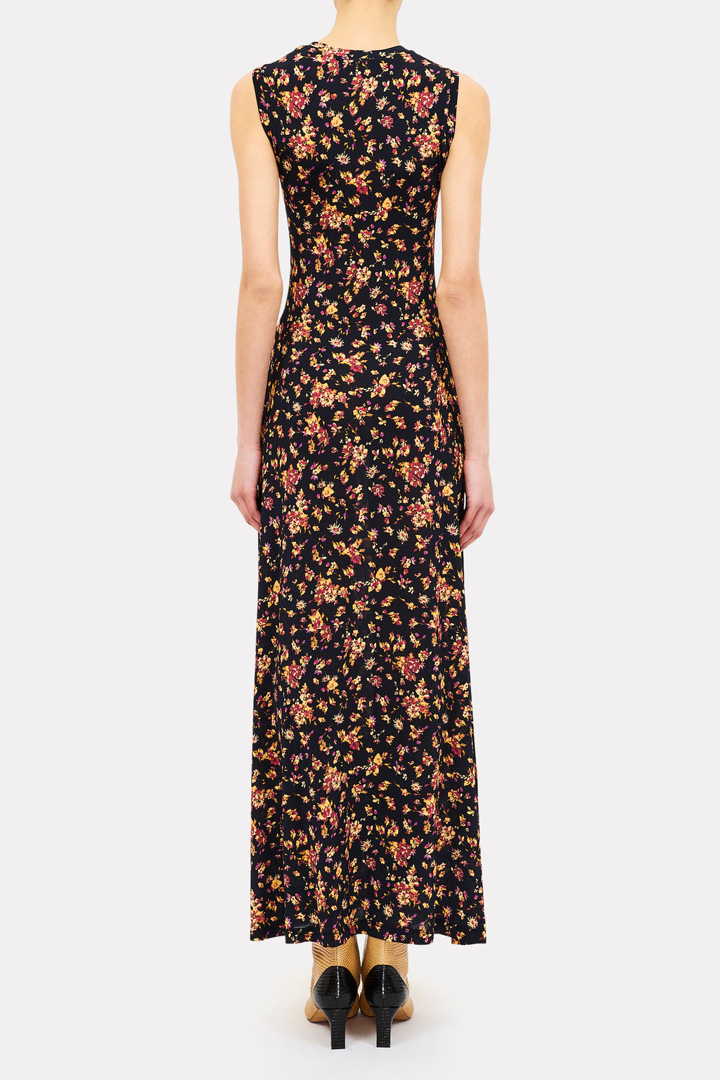 Ulla Johnson Orla Jersey Dress in Noir Floral