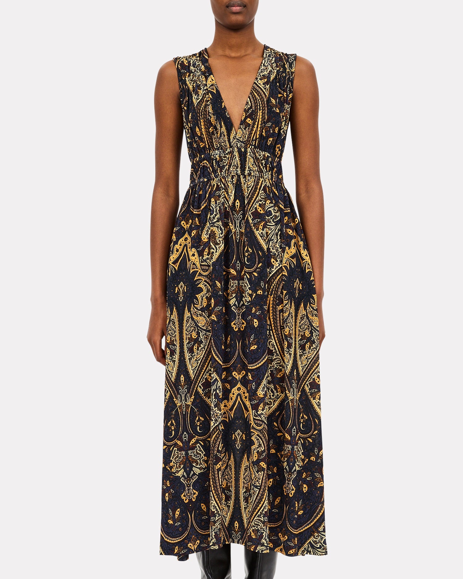 Ulla Johnson Ursula Jersey Dress in Twilight Paisley