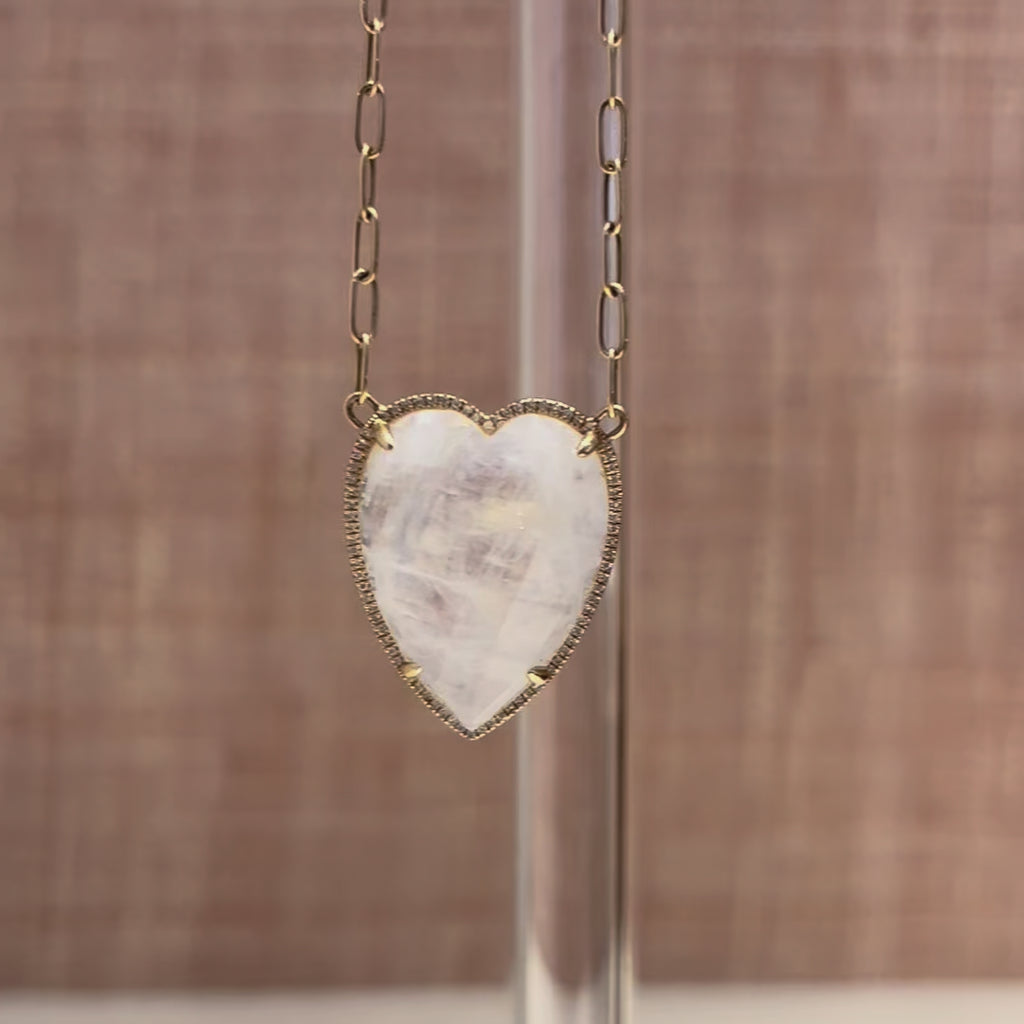 Pade Vavra Aurora Heart Necklace with Diamonds