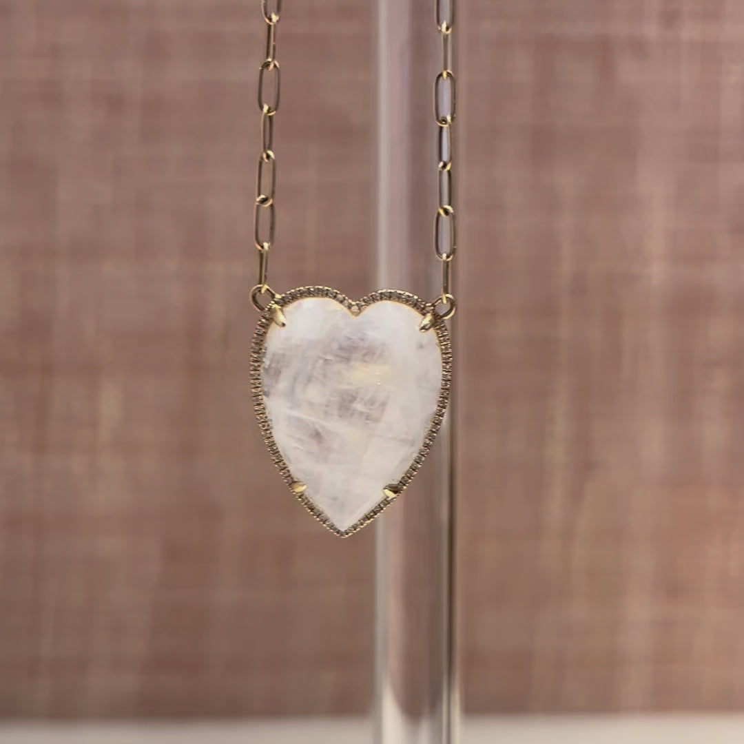 Pade Vavra Aurora Heart Necklace with Diamonds