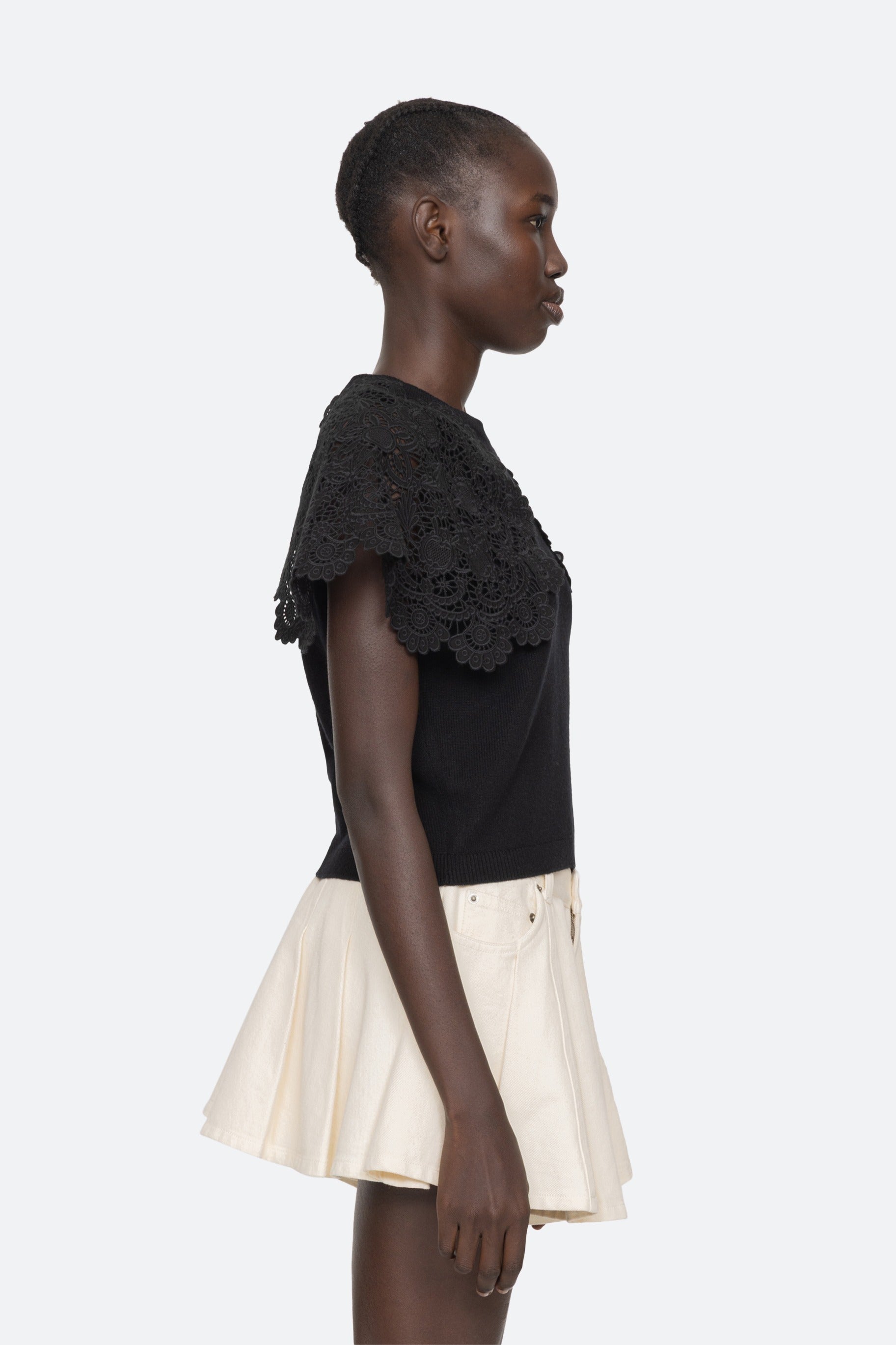 Sea New York Sofia Embroidery Combo Sweater