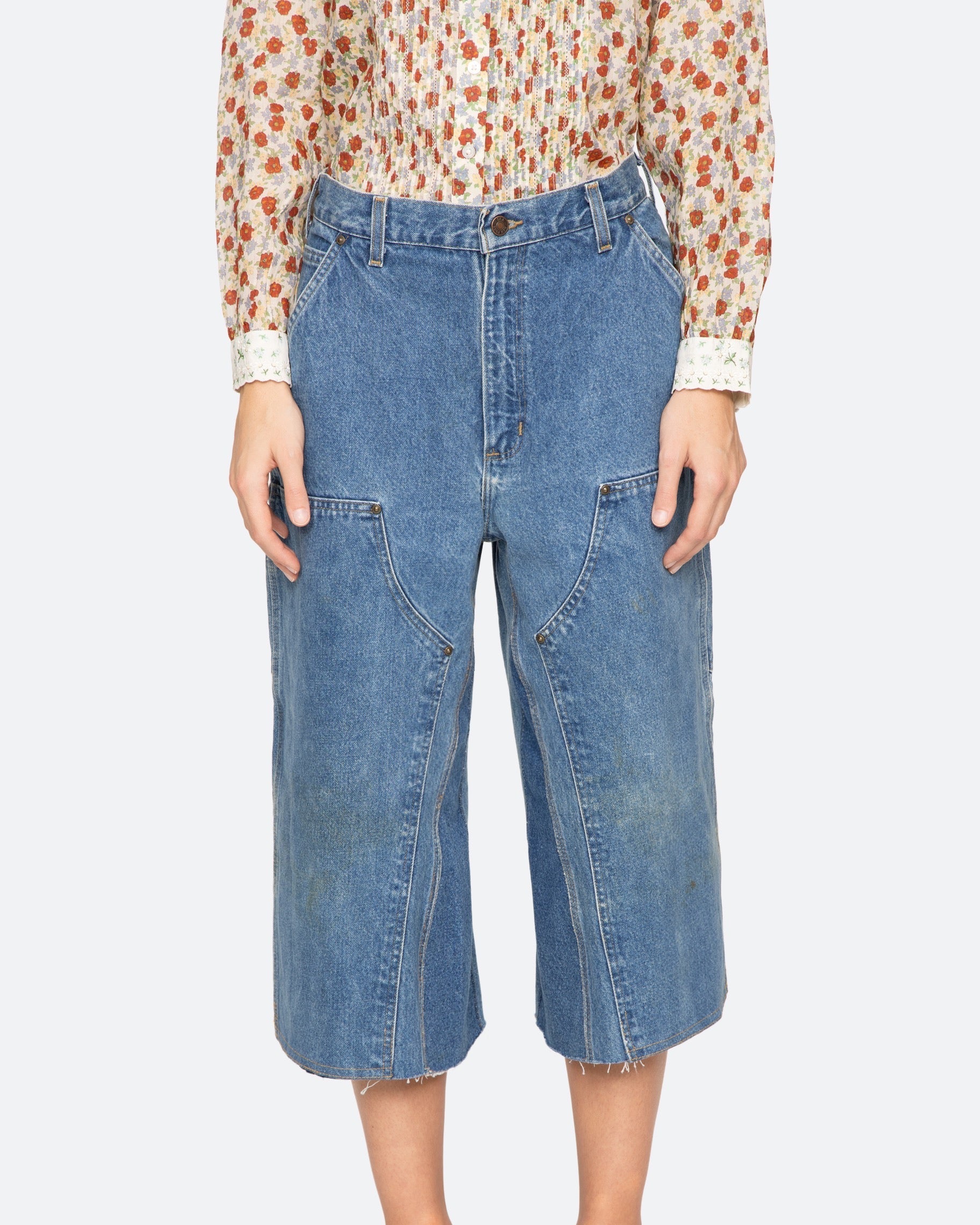 Sea New York Milene Denim Carpenter Culotte