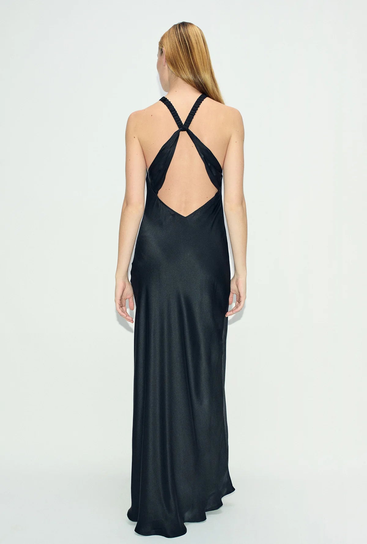 Silk Laundry High Low Dress in Iris