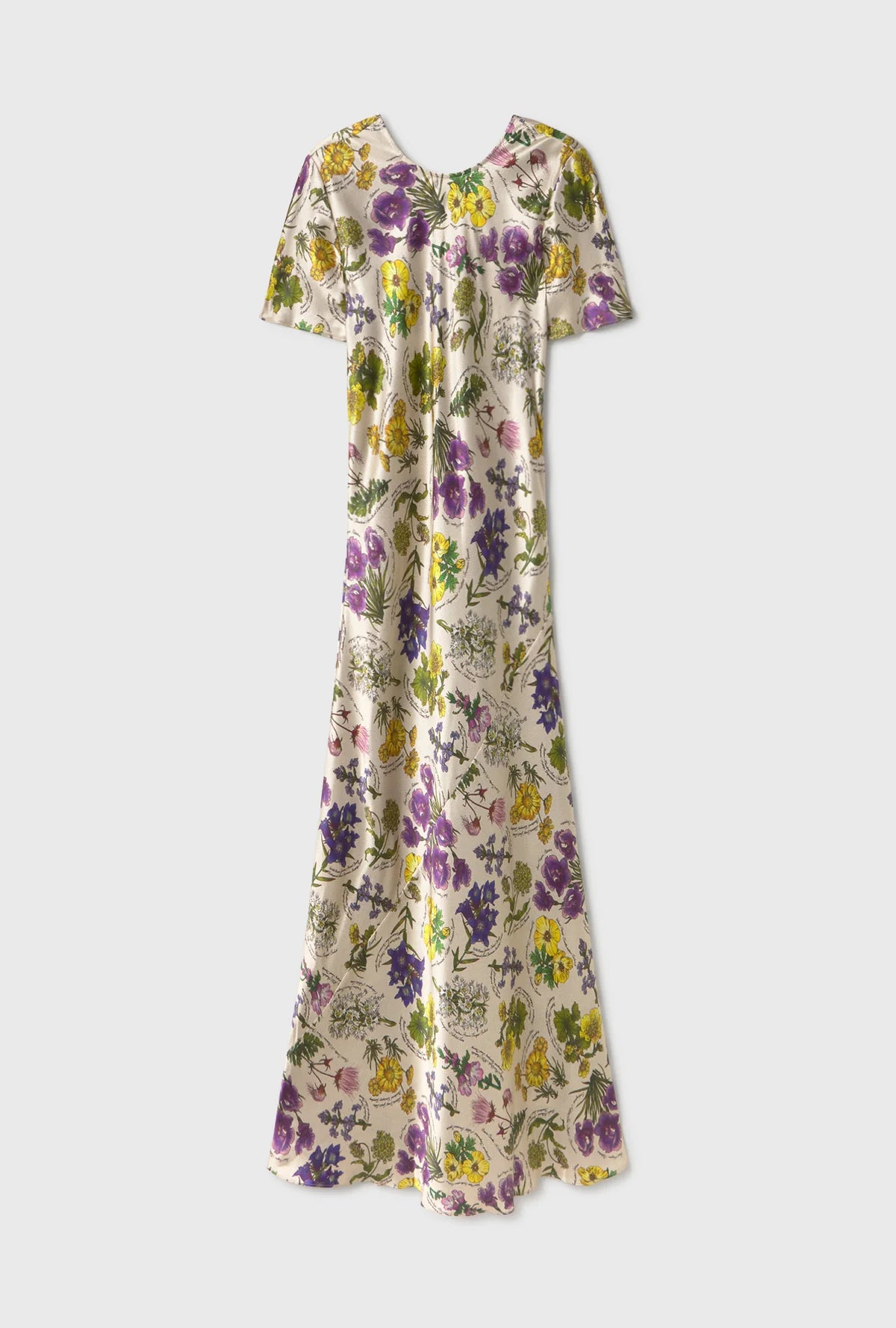 Silk Laundry Bias Cut Dress in Endangered Flowers