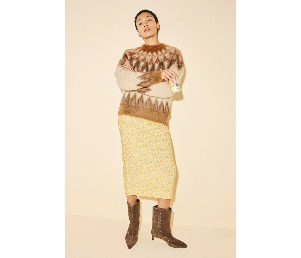 Freda Salvador Tricia Teddy Suede With Studs