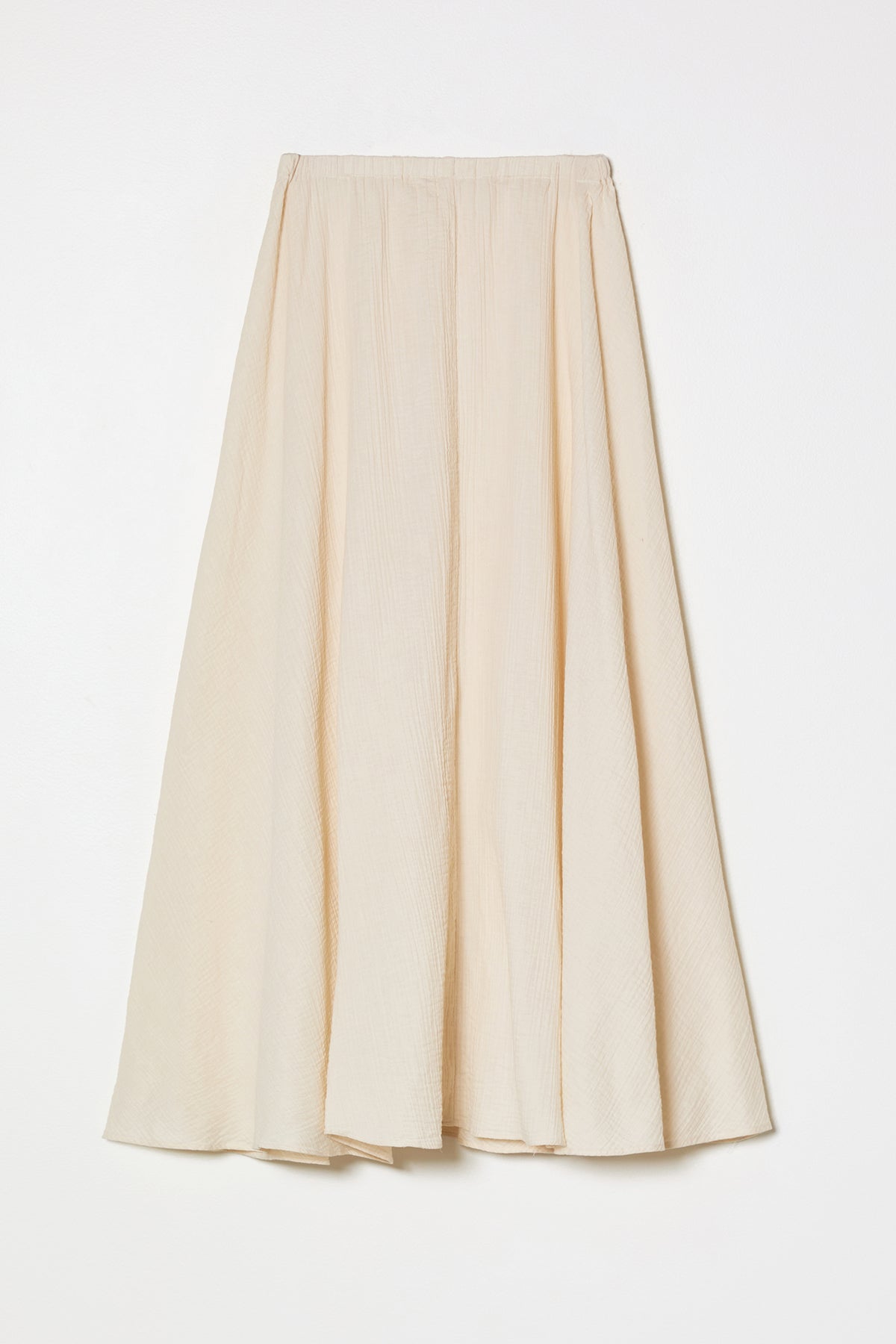 Atelier Delphine Gauze Pull On Cotton Skirt in Kinari