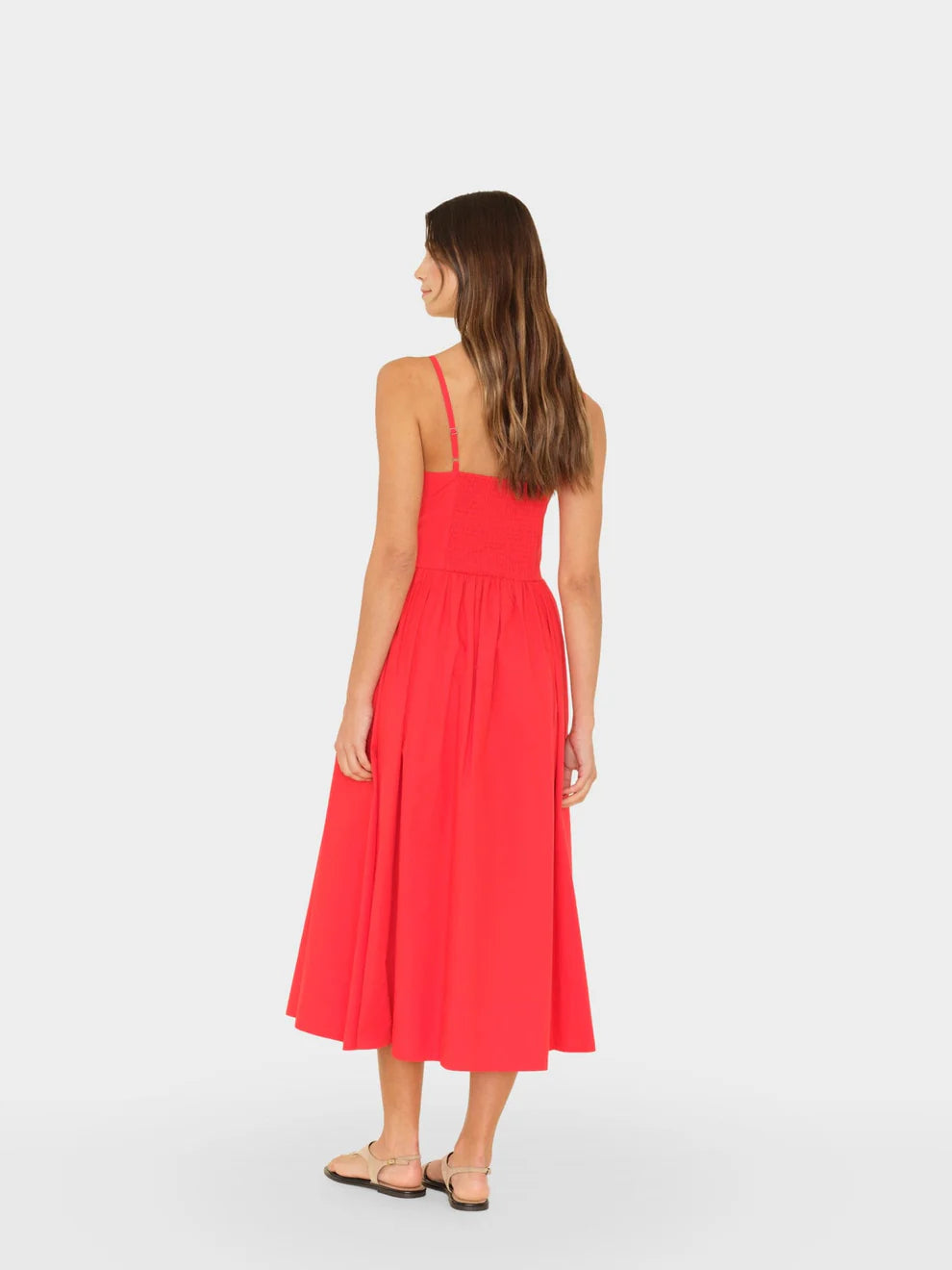 XiRENA Bardot Dress in Red Flash