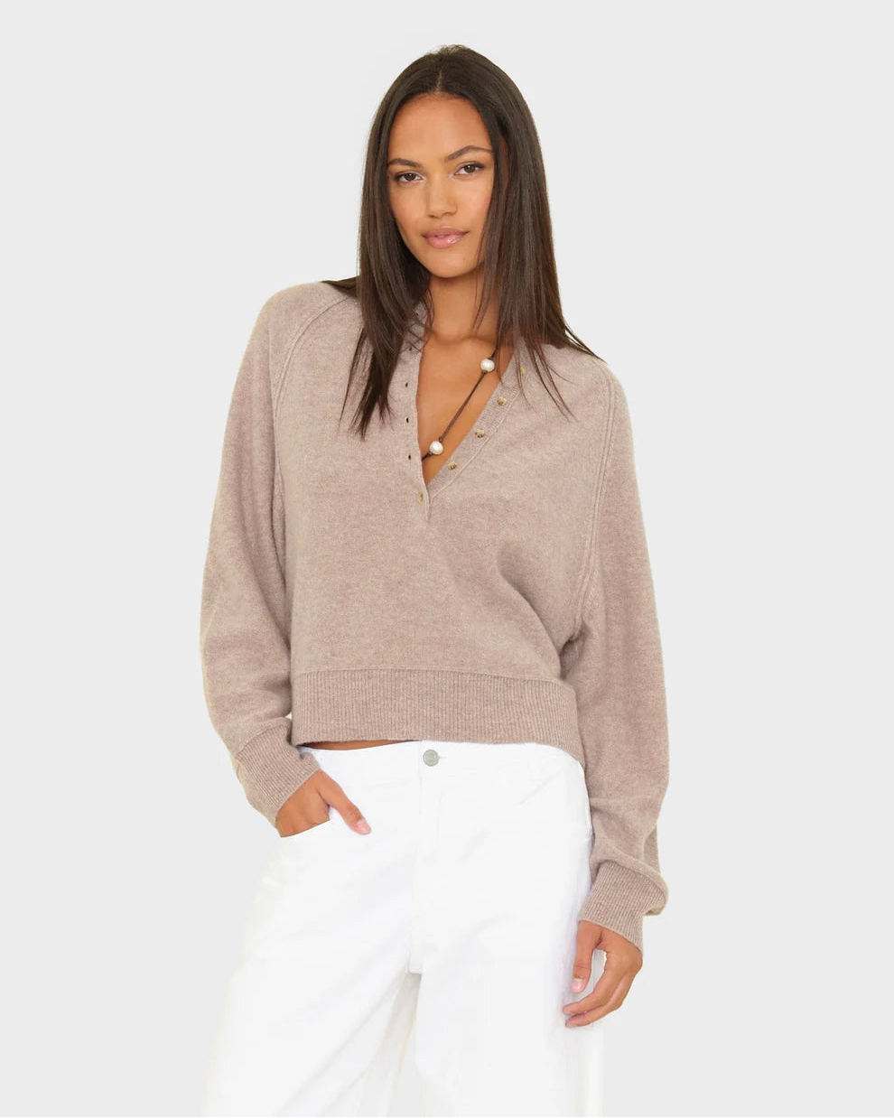 XiRENA Griffin Sweater in Heather Brown