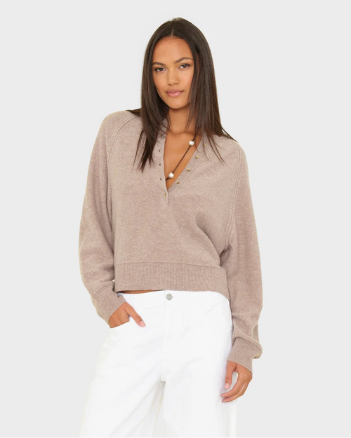 XiRENA Griffin Sweater in Heather Brown