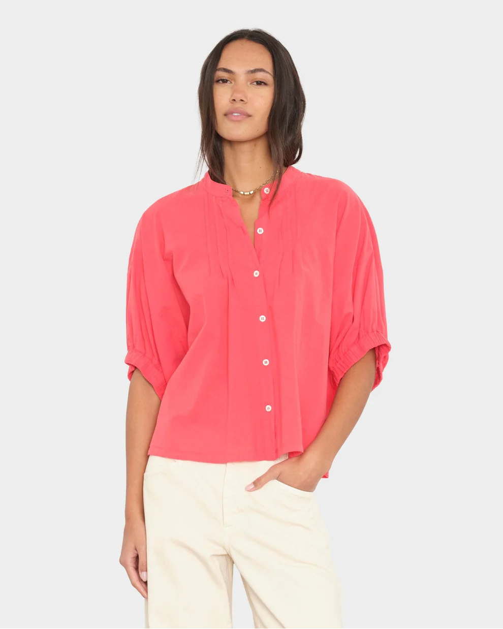 XiRENA Dutch Shirt in Red Sky