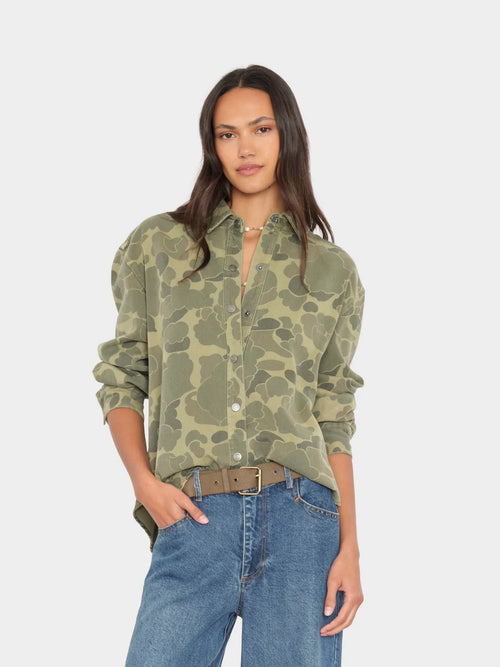 XiRENA Gia Shirt in Camo Green