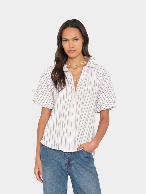 XiRENA Lyla Shirt in Matcha Pink