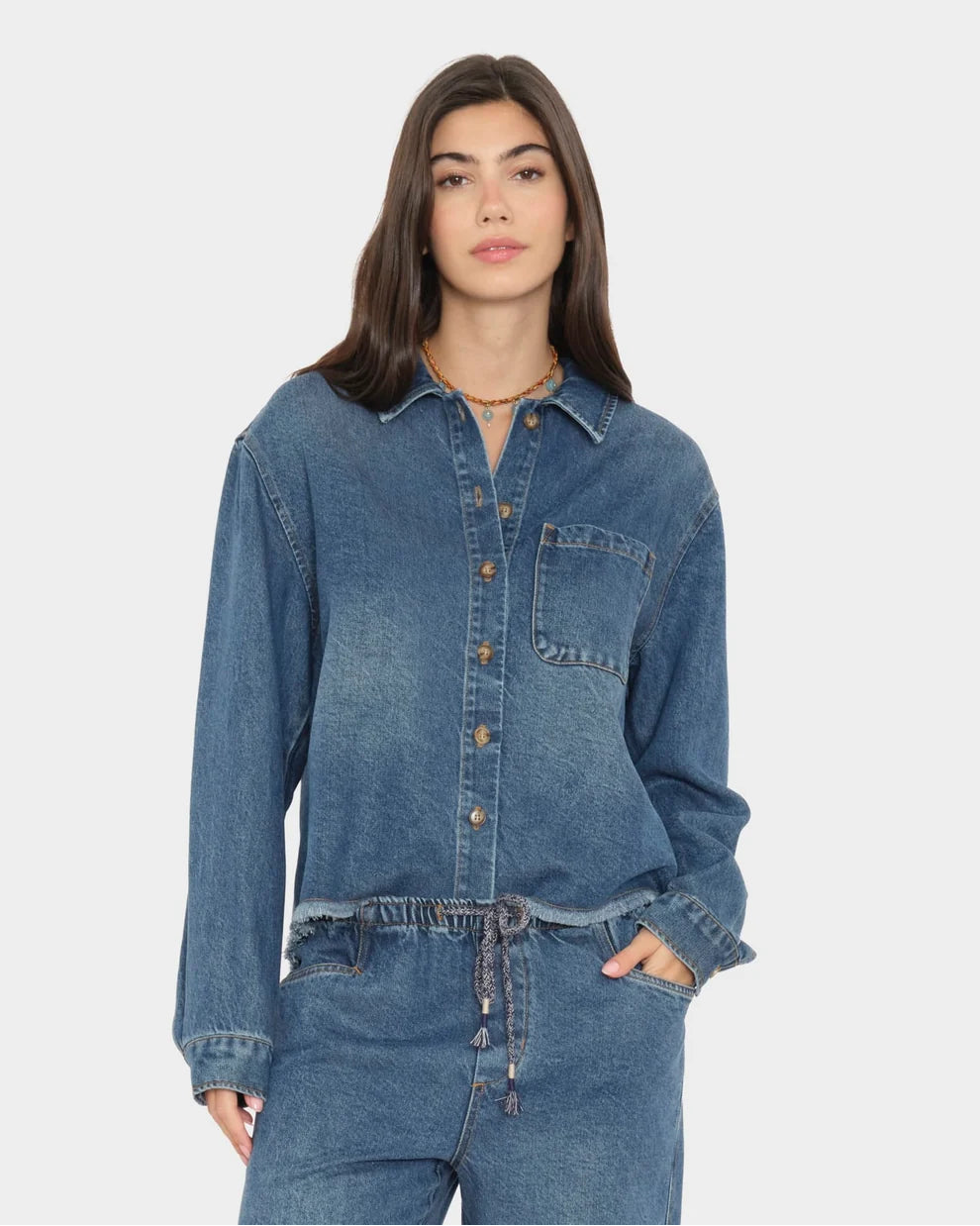 XiRENA Ben Shirt in Meridian Blue