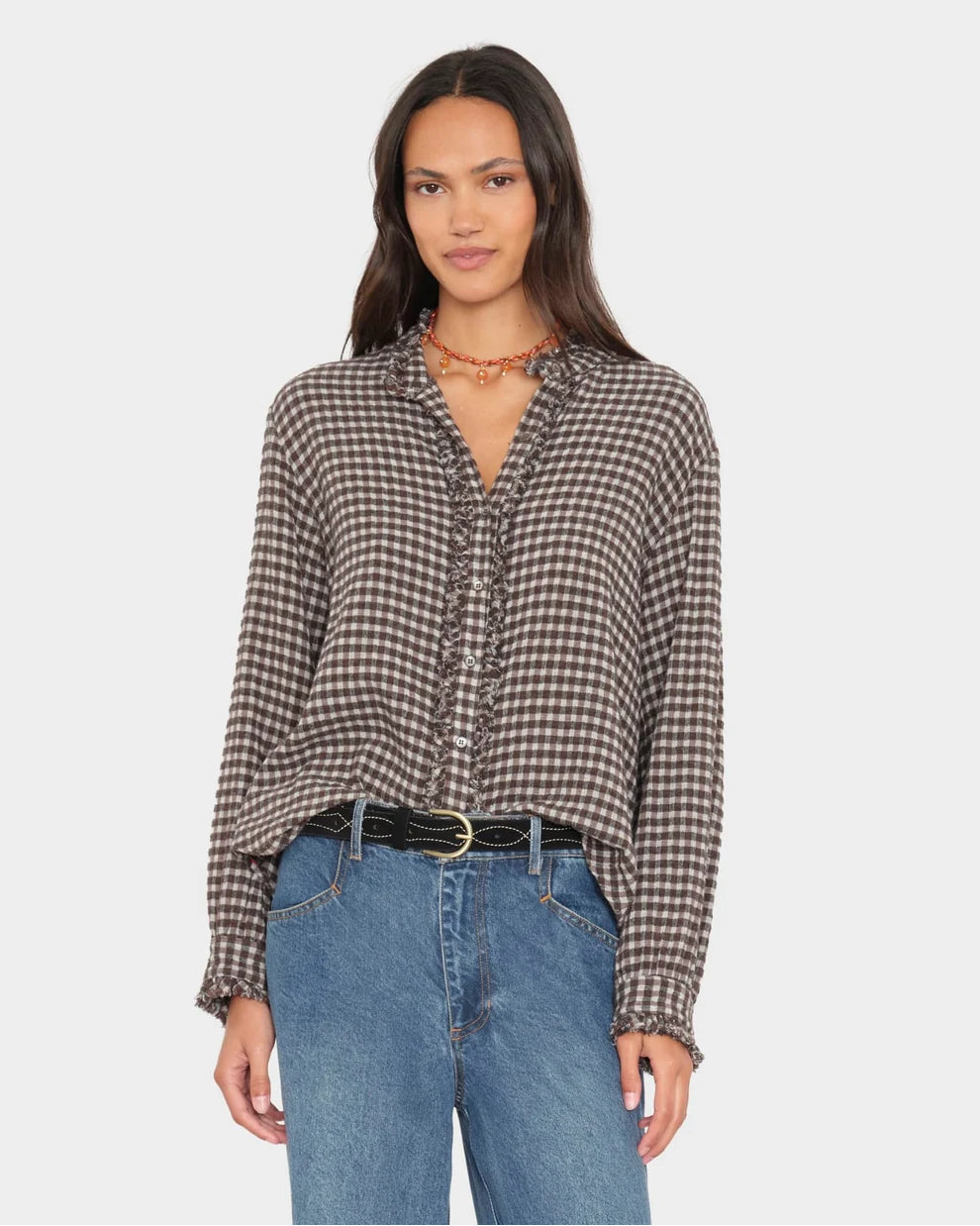 XiRENA Amelie Shirt in Walnut Brown