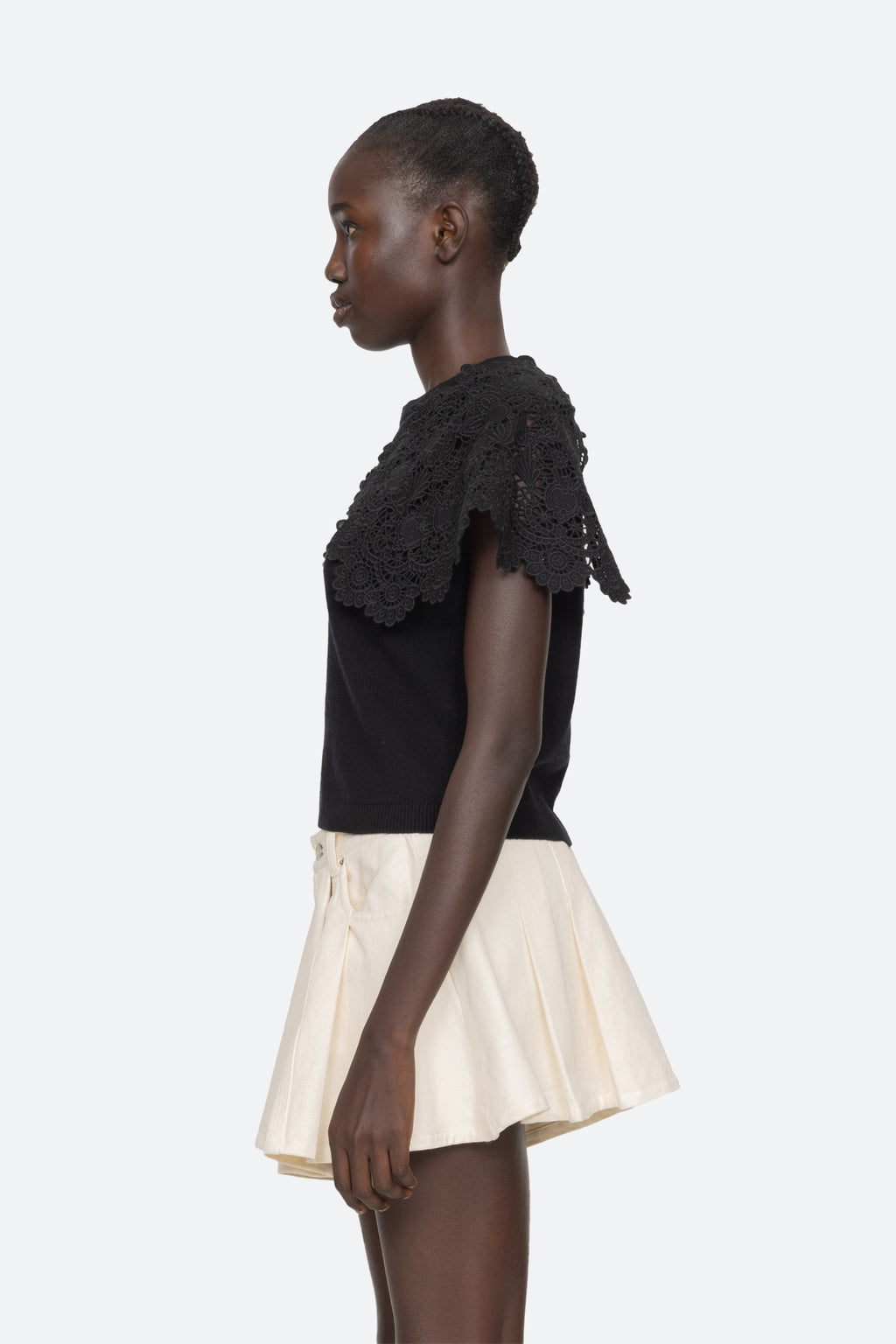 Sea New York Sofia Embroidery Combo Sweater