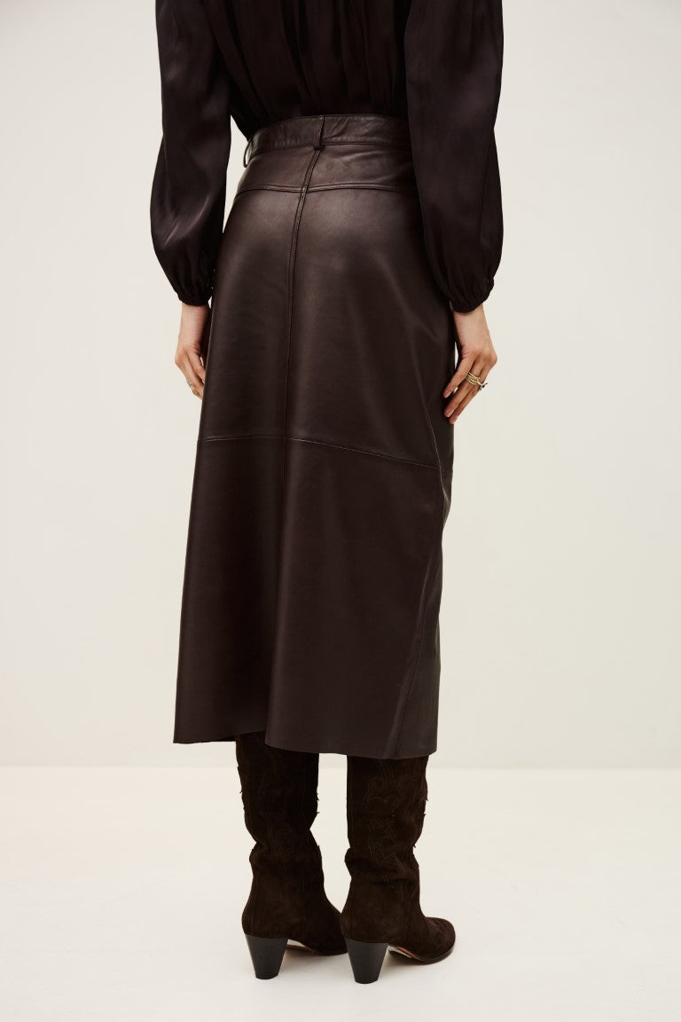 Ba&sh Solene Skirt in Aubergine